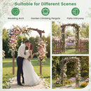 7.5 Ft Garden Arch Wooden Arbor Outdoor Wood Trellis for Climbing Plants by DirectDeals