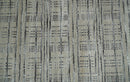 Checkered 8x10 Hand Made Gray, Black and Silver Scandinavian Blended Wool Flatwoven Area Rug | KE37