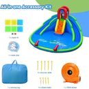 Inflatable Water Park Waterslide for Kids Backyard with 780W Air Blower by LJGDeals