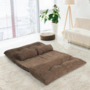 6-Position Adjustable Sleeper Lounge Couch with 2 Pillows by LJGDeals