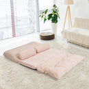 6-Position Adjustable Sleeper Lounge Couch with 2 Pillows by LJGDeals