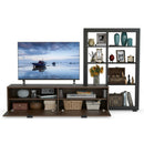 2-In-1 TV Stand with 4-tier Bookshelf for TVs up to 50 Inch by LJGDeals