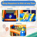 Kids Inflatable Bounce House Magic Castle with Large Jumping Area without Blower by LJGDeals