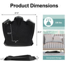 Portable Anti-Fatigue Standing Mat with Massage Points and Diverse Terrain-Black by LJGDeals