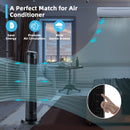 40 Inch Tower Fan with Remote 75Àö Oscillating Fan with 3 Wind Modes and 4 Wind Speeds-Black