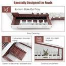 62 Inch Wooden Rabbit Hutch with Pull Out Tray by DirectDeals