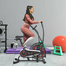 Upright Air Bike with Unlimited Resistance-Black by LJGDeals