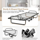 Rollaway Folding Bed with Memory Foam Mattress and Sturdy Metal Frame Made in Italy by LJGDeals