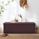 45 Inches Large Folding Ottoman Storage Seat - Brown by LJGDeals
