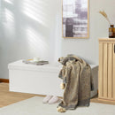 45 Inches Large Folding Ottoman Storage Seat-White by LJGDeals