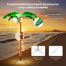 5 Feet LED Pre-lit Palm Tree Decor with Light Rope by LJGDeals