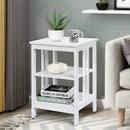 2 Pieces 3-Tier Nightstand with Reinforced Bars and Stable Structure by LJGDeals