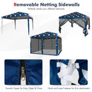 10 FT x 10 FT Pop-Up Canopy Tent Easy Setup Instant Folding Shelter with Mesh Netting by LJGDeals