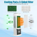 3-in-1 Evaporative Air Cooler with 9H Timer Remote-White by LJGDeals