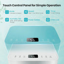 1750 Sq. Ft 32 Pints Dehumidifier with Auto Defrost and 24H Timer Drain Hose-White by LJGDeals