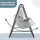 Hanging Padded Hammock Chair with Stand and Heavy Duty Steel by LJGDeals