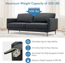 Modern Loveseat with Comfy Backrest Cushions by LJGDeals