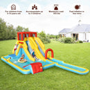 Inflatable Dual Slide Water Park Climbing Bouncer with 735W Air Blower by LJGDeals