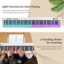 88-Key Folding Electric Lighted Piano Full-Size Portable Keyboard MIDI by LJGDeals