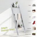4-Tier Wall Leaning Ladder Shelf Stand by LJGDeals