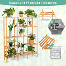 Multifunctional Bamboo Shelf Storage Organizer Rack by LJGDeals