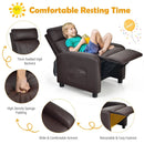 Ergonomic PU Leather Kids Recliner Lounge Sofa for 3-12 Age Group by LJGDeals