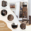 Standing Jewelry Cabinet with Full Length Mirror by LJGDeals