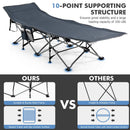 Folding Retractable Travel Camping Cot with Mattress and Carry Bag by LJGDeals