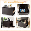 Wooden Cat Litter Box Enclosure with Top Opening Side Table Furniture by LJGDeals