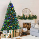 7.5 Feet Pre-Lit Artificial Spruce Christmas Tree with 550 Multicolor Lights for Festival by LJGDeals