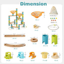 162 Pieces Bamboo Marble Run Educational Learning Toy Set by LJGDeals