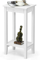 Set of 2 Versatile 2-Tier End Table with Storage Shelf by LJGDeals