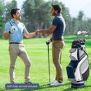 10.5 Inch Golf Stand Bag with 14 Way Dividers and 7 Zippered Pockets by LJGDeals