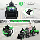 12V 3 in 1 Kids Ride On Excavator with Shovel Bucket and Music by LJGDeals