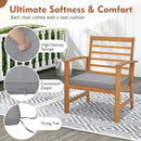 3 Pieces Outdoor Furniture Set with Soft Seat Cushions by LJGDeals