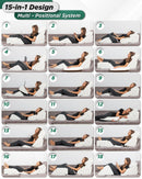 LX13 6pcs Orthopedic Bed Wedge Pillow System, with Hot Cold Pack White