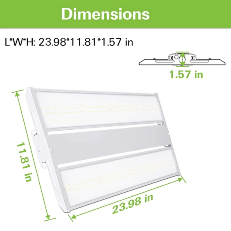 ✨Leo Series LED Linear High Bay Light, 120-277V, 5000K, UL Listed