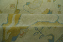Hand Knotted Beige and Gray 8x10 Traditional Oriental Oushak wool area rug by The Rug Decor