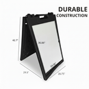 A Frame Sign Deluxe 24"x36" Plastic BICGS-2401-W White