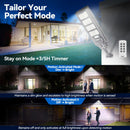 4 pack 200W solar street lights 25000 lumens