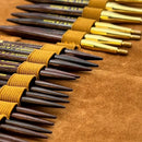 Premium 3.5 Inch Rosewood Interchangeable Circular Knitting Needle Set with Carrying Case (29 Piece Set) by Revolution Fibers