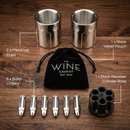 2 Metal Ice Cups Bullet Chillers By Whiskey Stones Bullets Stainless Steel With Revo by The Wine Savant