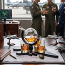 Fighter Jet Wine & Whiskey Decanter Set by The Wine Savant