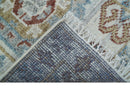 Traditional Design Ivory Hand knotted 2x3 Wool Area Rug