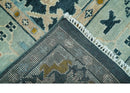 Custom Made Traditional Donegal Design Blue Hand Knotted wool area rug by The Rug Decor