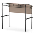 BBQ Grill Canopy 7.8 x 4.4 FT with Shelves and Sidewall by DirectDeals