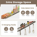 BBQ Grill Canopy 7.8 x 4.4 FT with Shelves and Sidewall by DirectDeals