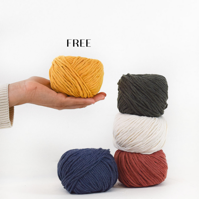 BUNDLE UP - GET 1 FREE // BUNDLE 5 BALLS of COTTON ZERO WASTE 3 MM