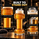 The Wine Savant 2-Set, Dumbbell Beer & Whiskey Glasses, Giant Lifting Beers 26oz Glass
