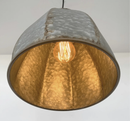 Rustic Octagon Galvanized Dome Industrial Pendant Light Fixture by The Lamp Goods